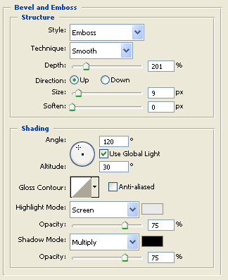Bevel and Emboss